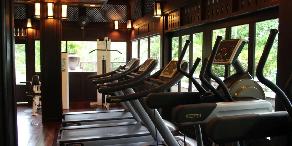 Fitnesscenter in Pangkor Laut Resort Maleisië