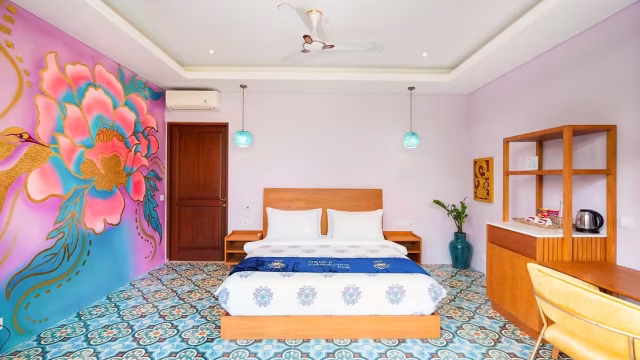 King room pool view terrace - Ayurveda Boutique Hotel